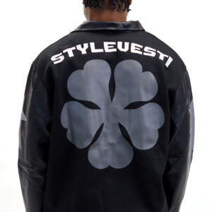 Patchwork Cotton & Leather Jacket SV-PWCJ1