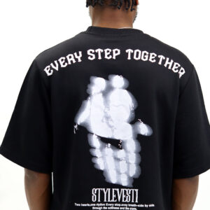 Oversized Baggy Denim T-Shirt Black – SV-OBDT1