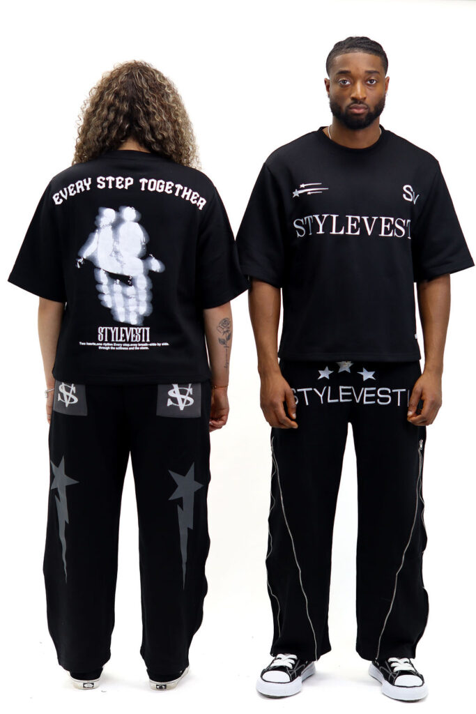 Oversized Baggy Denim T-Shirt Black – SV-OBDT1