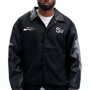 Patchwork Cotton & Leather Jacket SV-PWCJ1