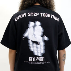Oversized Baggy Denim T-Shirt Black – SV-OBDT1